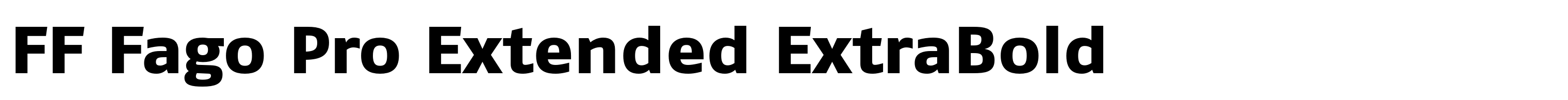 FF Fago Pro Extended ExtraBold